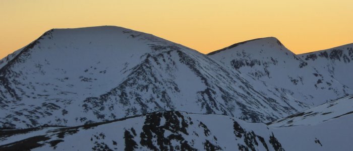 winter sunset Cairngorms