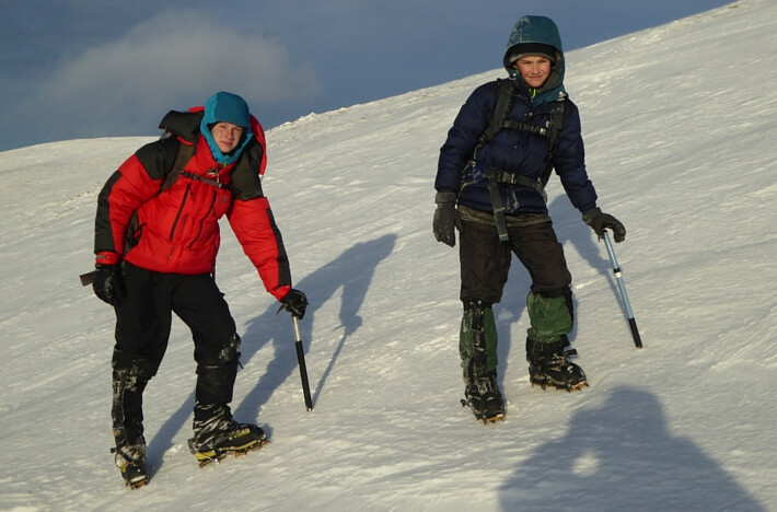 winter skills in the Cairngorms