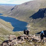 Group hiking with Scot Mountain Holidays