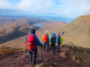 hiking in Assynt