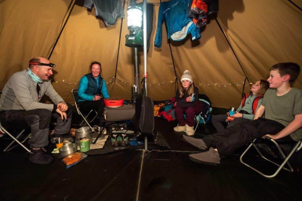 hot tent camping