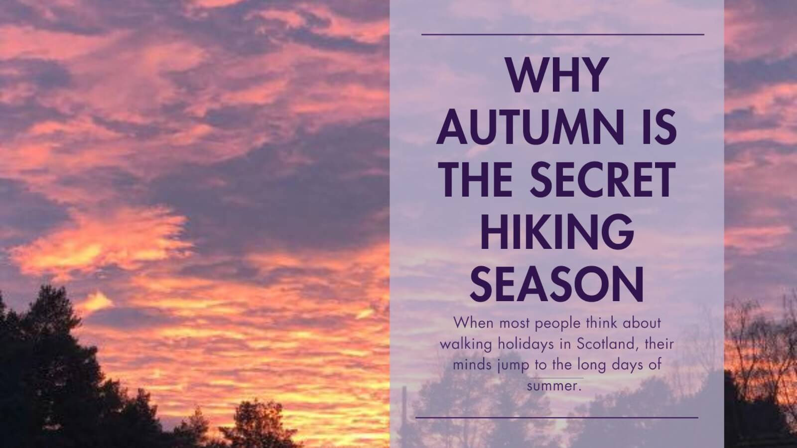 autumn hiking
