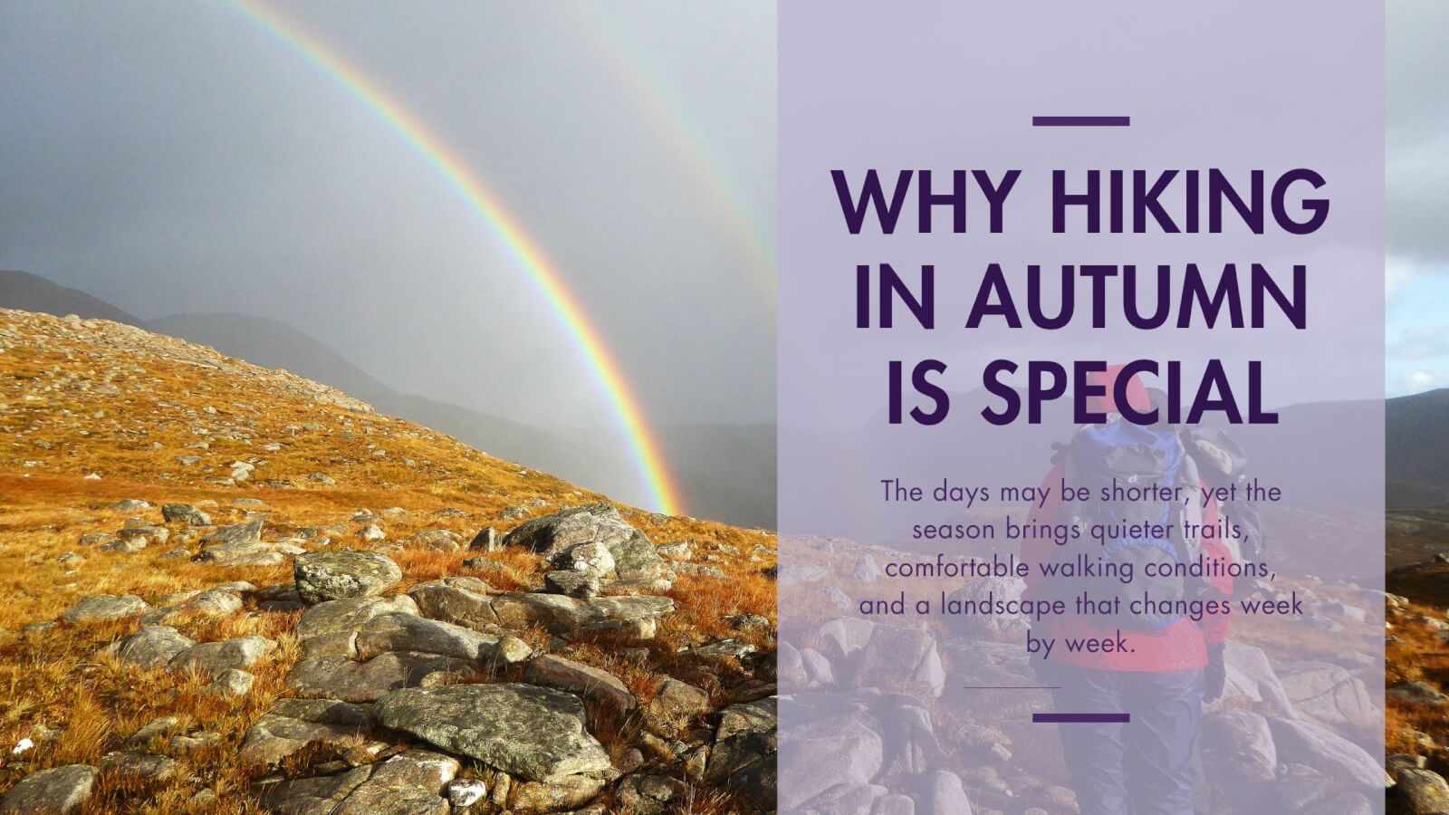 why hiing in autumn is special