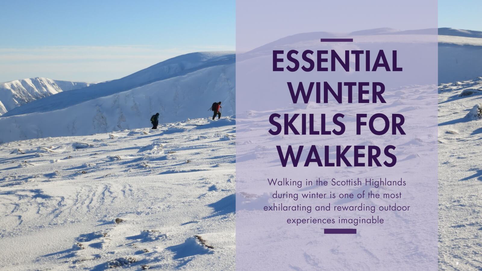essential winter skills for walkers