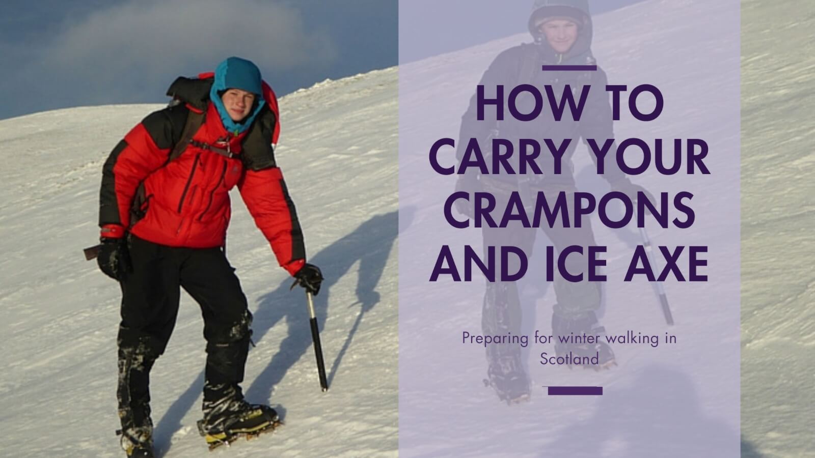 winter walking in the highlands of scotland