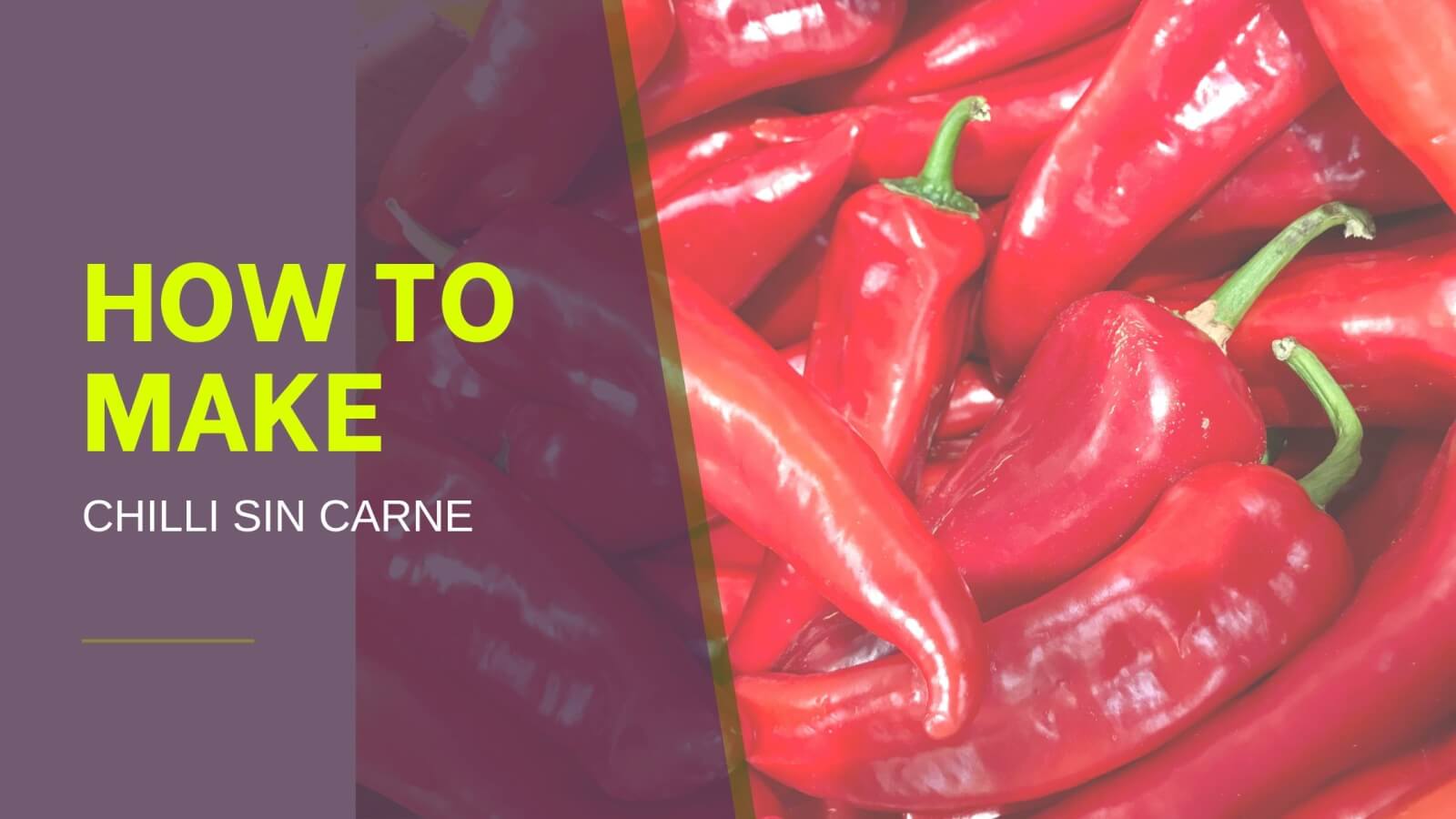how to make chilli sin carne