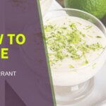 Lime and Blackcurrant posset