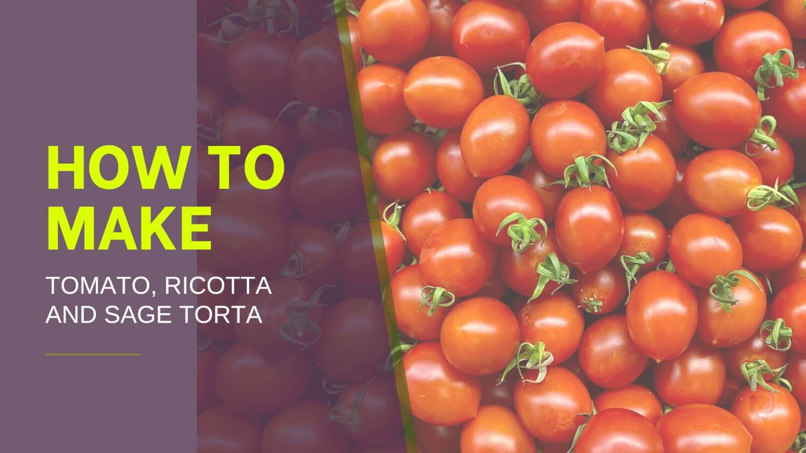 ricotta and tomato torta