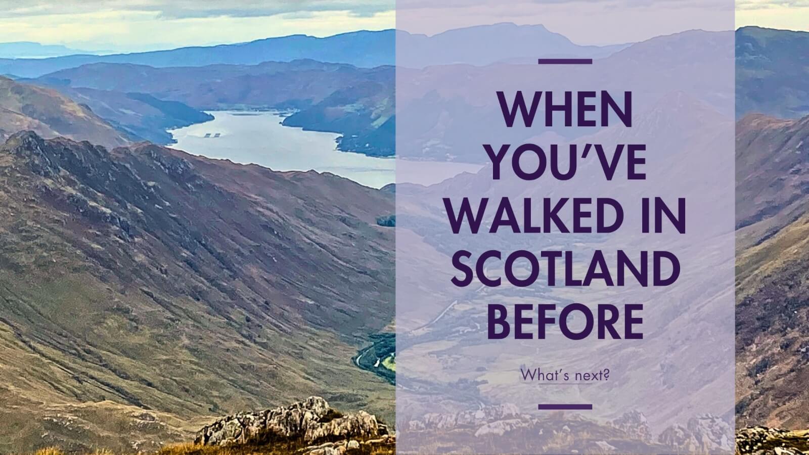 When you've walked with us before, what's next?